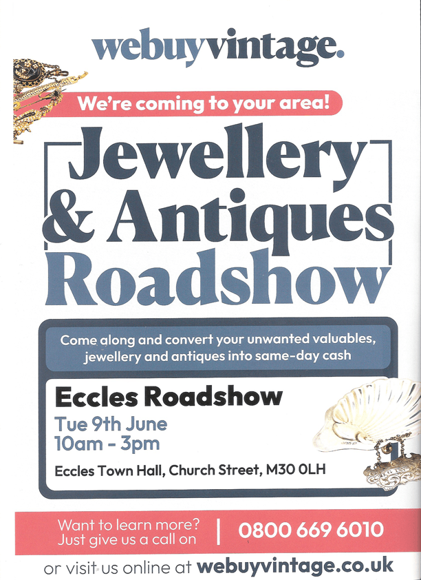 Jewellery and Antiques Roadshow 9/6/26 10am to 3pm