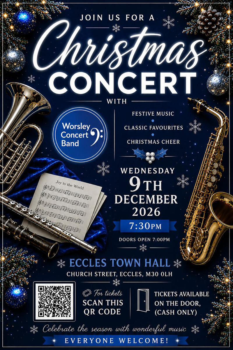 Wed 9/12/26. 7.30pm. Worsley concert band.